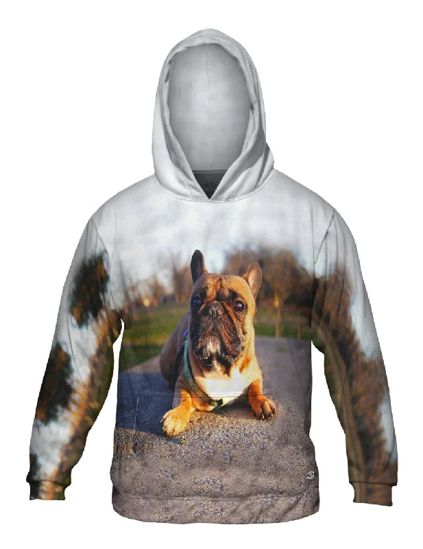 Hoodie-Basketball-Thundering French Bulldog