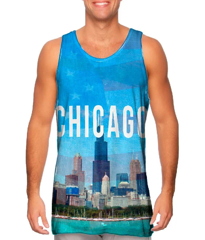 Tank-Top-Mock-Neck-Chicago Pride Willis Tower