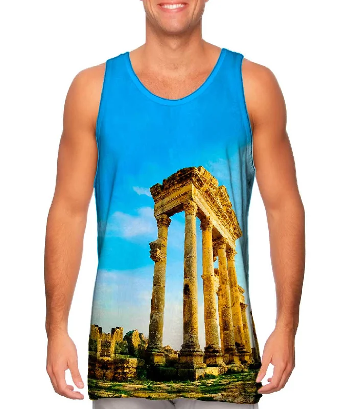 Tank-Top-Mock-Neck-Byzantine Empire Apamea Tetrastylon