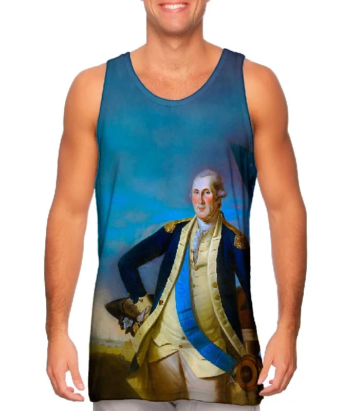 Tank-Top-Solid-Color-Charles Willson Peale  - "George Washington Portrait" (1780)