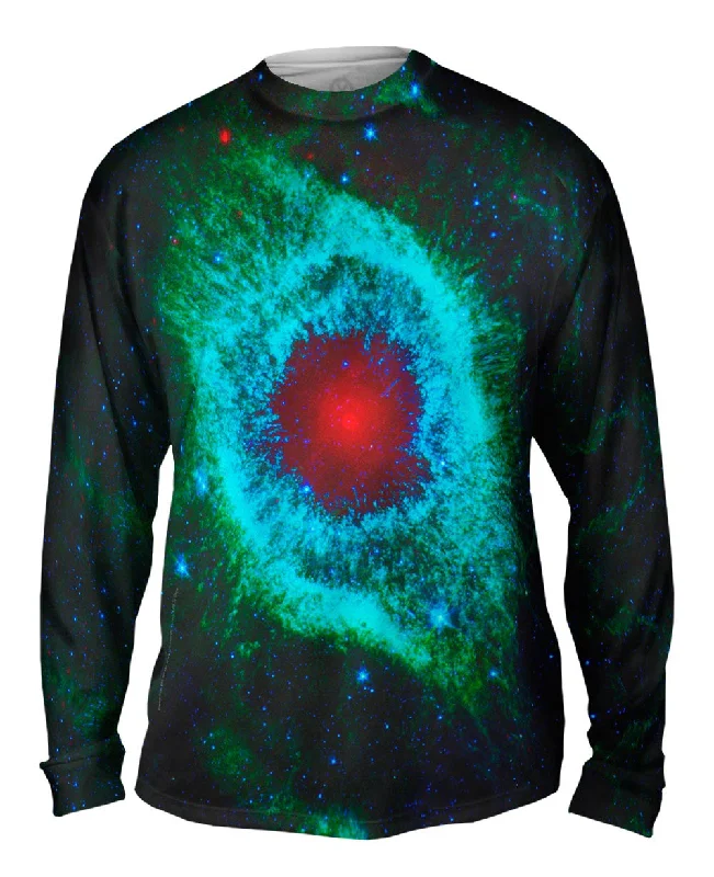 Long-Sleeve-Khaki-Space Galaxy Helix Nebula Green