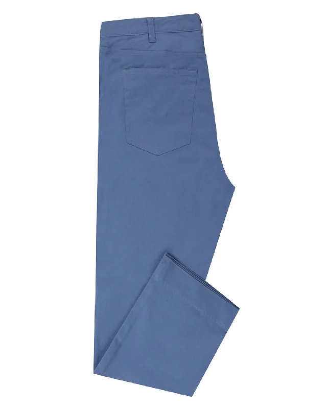 Pants-Football-Steel Blue Twill Chino