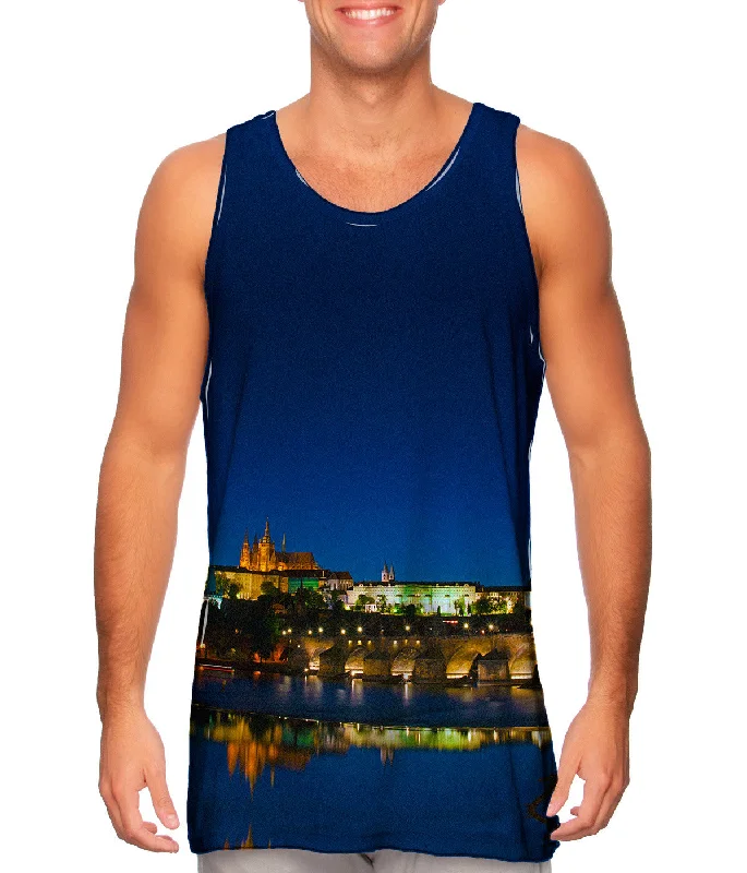 Tank-Top-Orange-Charles Bridge At - Night