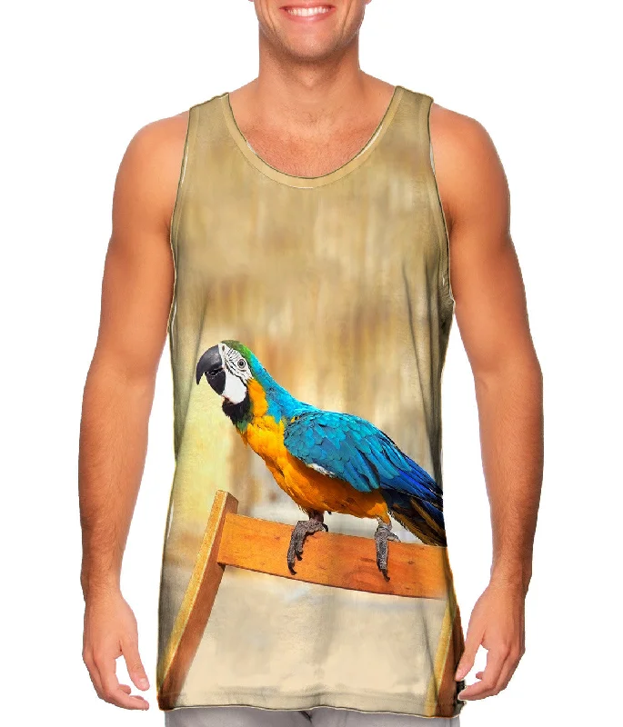 Tank-Top-Yellow-Chair Macaw Parrot