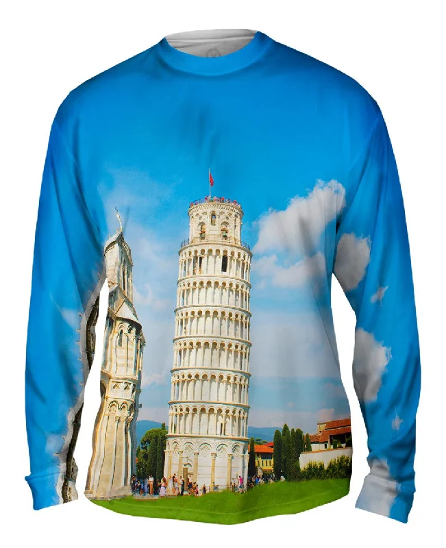 Long-Sleeve-Moisture-Wicking-Tower Of Pisa Italy