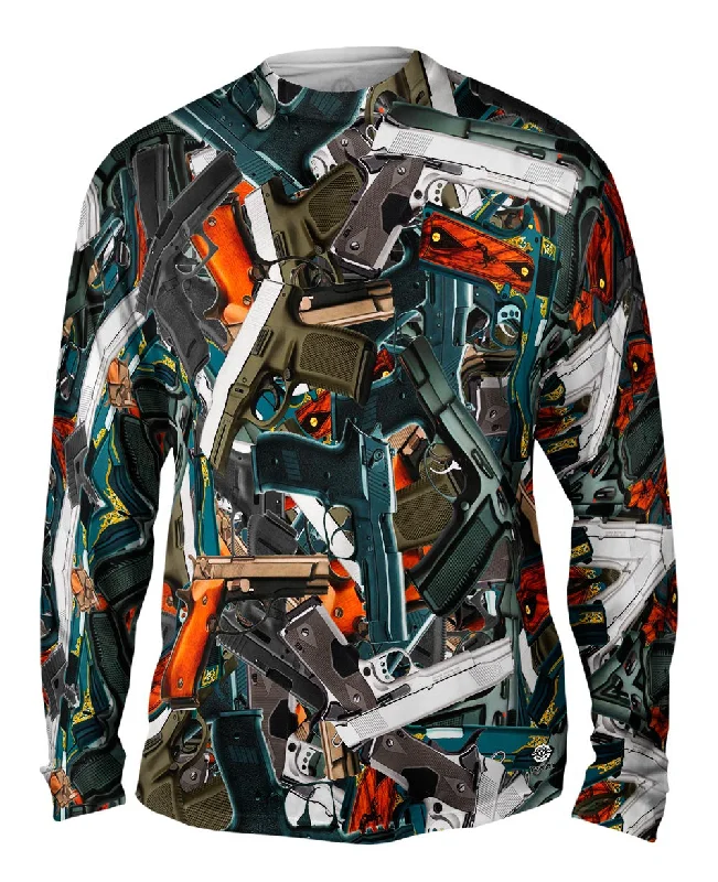 Long-Sleeve-Solid-Color-Hand Gun Pride