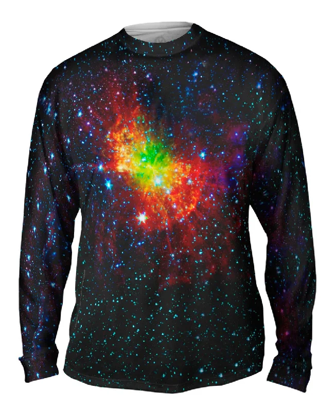 Long-Sleeve-Running-Space Galaxy Dumbell Nebula