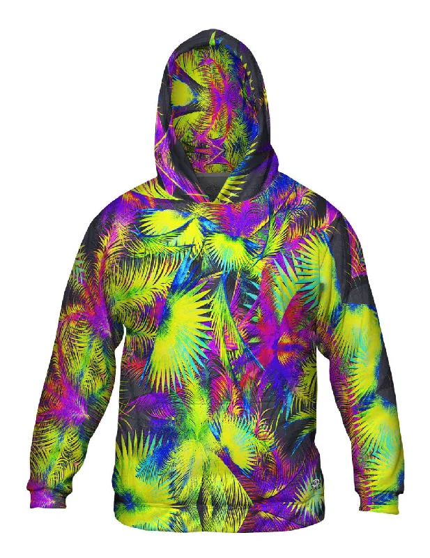 Hoodie-Lightweight-Neon Palm Jungle