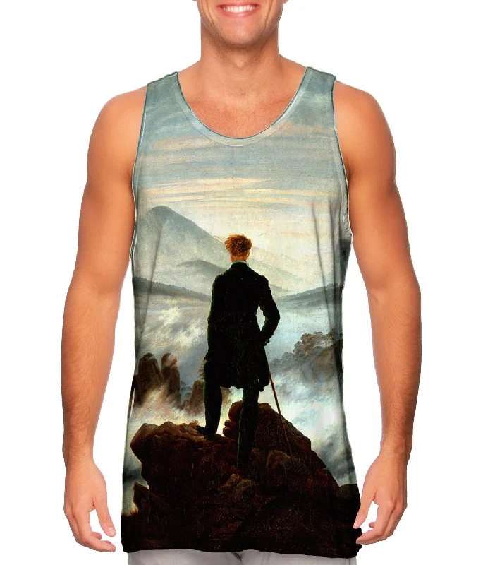 Tank-Top-Boho-Caspar David Friedrich - "Wanderer Above the Sea of Fog" (1818)