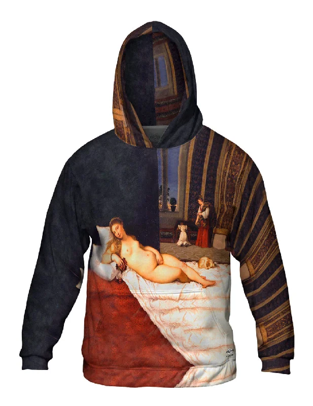 Hoodie-Embroidered-Venus of Urbino - "Tiziano Vecellio" (1538)