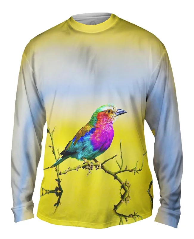 Long-Sleeve-Green-Roller Bird