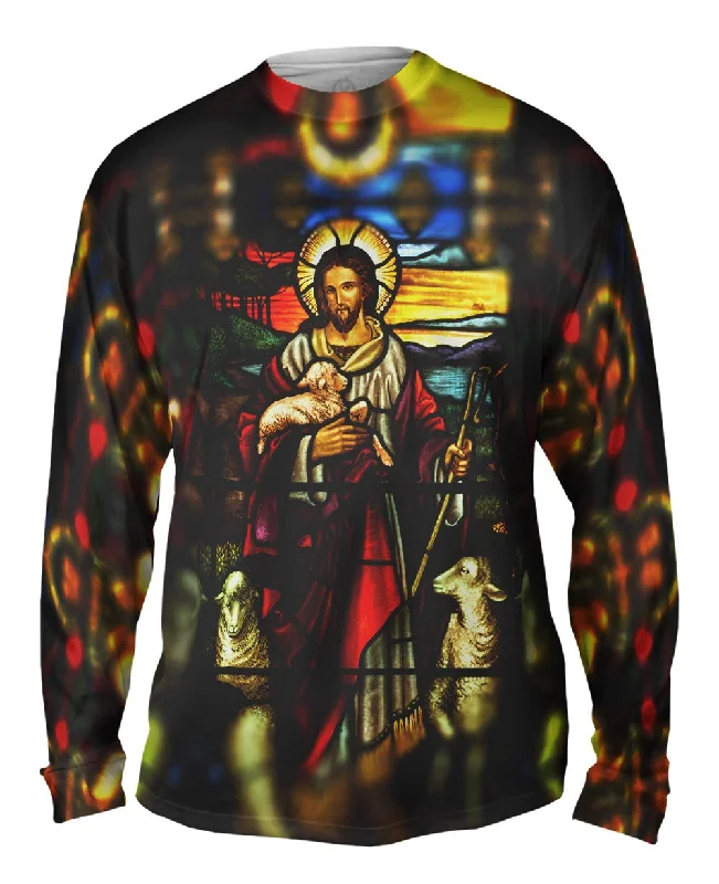 Long-Sleeve-Minimalist-"St Johns Ashfield Stained Glass Good Shepherd"