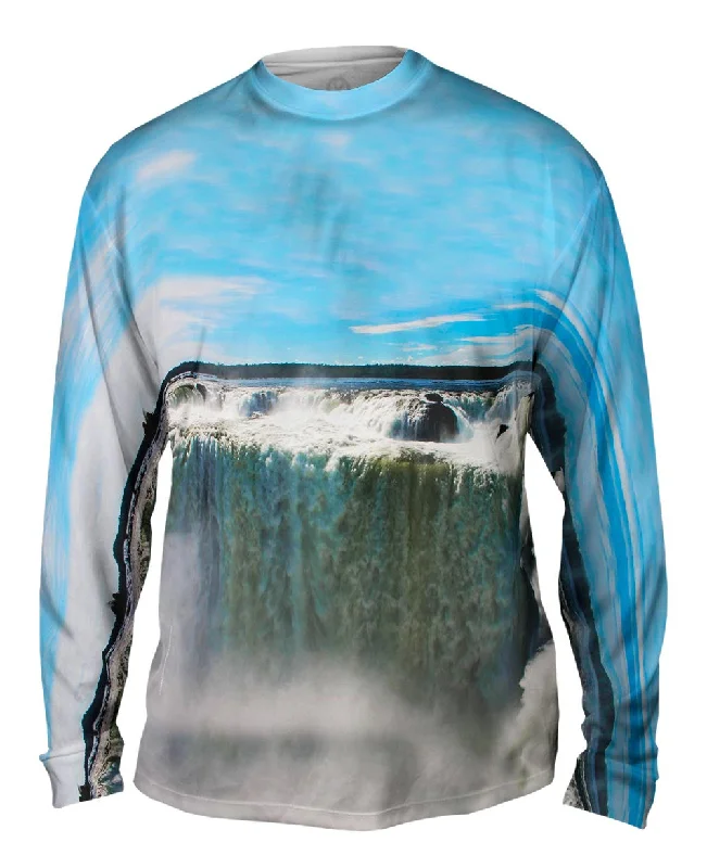 Long-Sleeve-Striped-Garganta Del Diablo Devil Throat Iguazu Falls Argentina