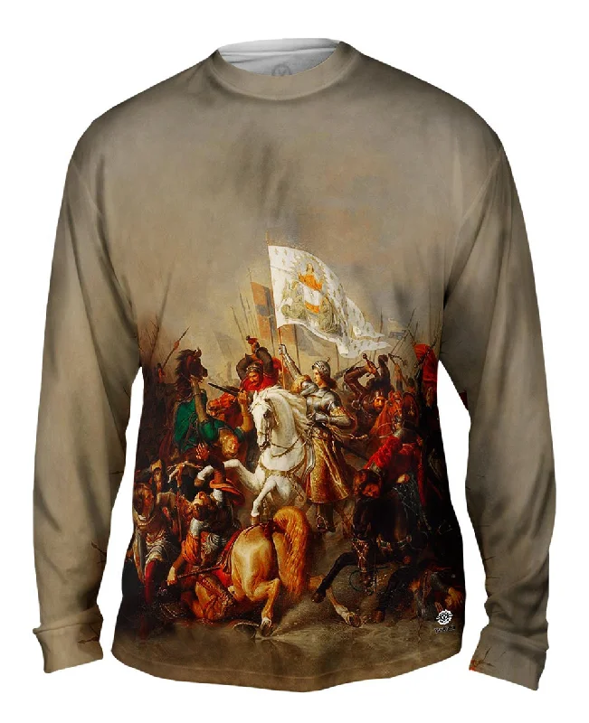 Long-Sleeve-Vintage-Stilke Hermann Anton  - "Joan of Arc in Battle" (1843)