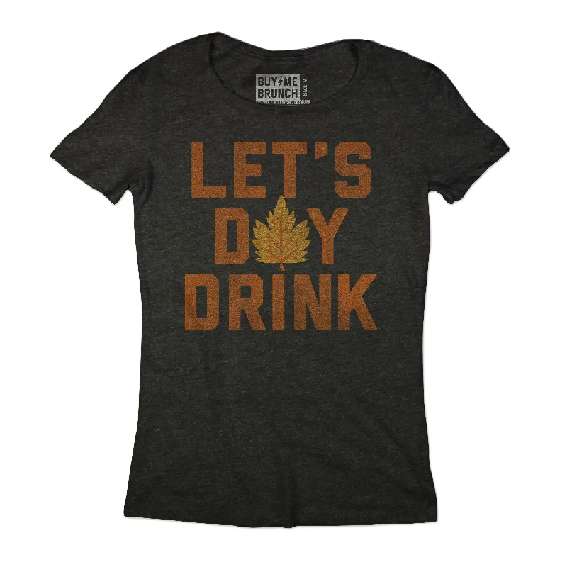 T-Shirt-Purple-Let's Day Drink V2 Tee