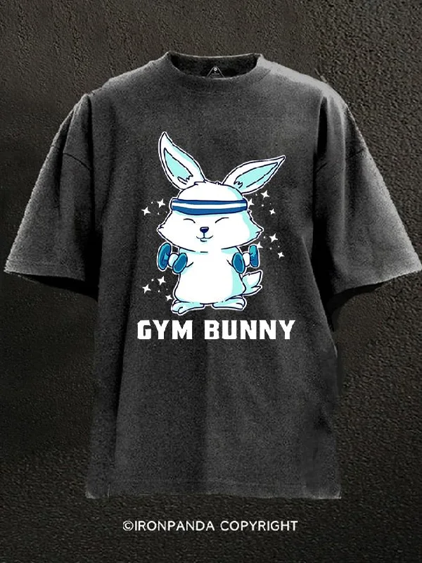 T-Shirt-Minimalist-Gym Bunny Washed Gym Shirt