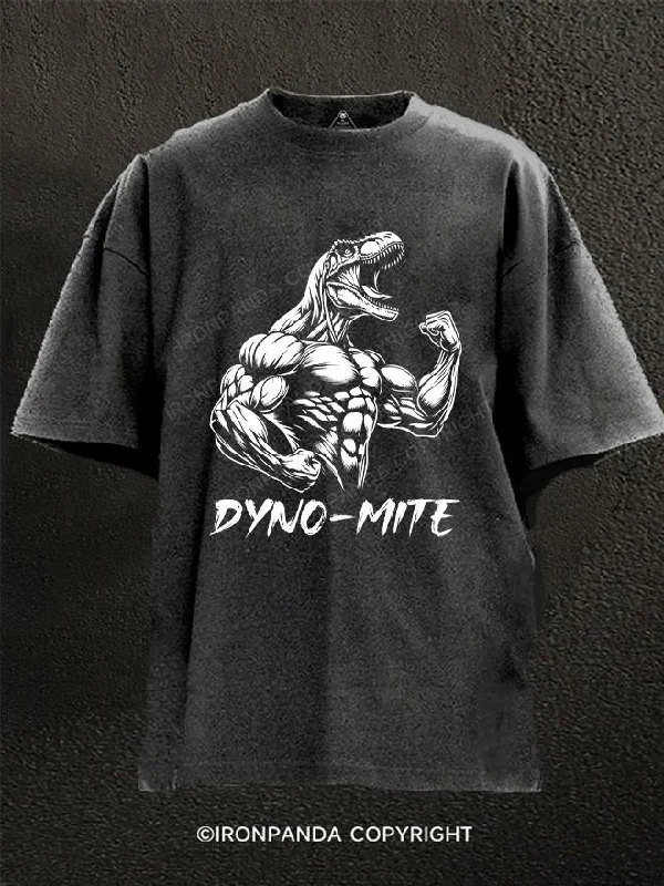 T-Shirt-Retro-dyno-mite Washed Gym Shirt