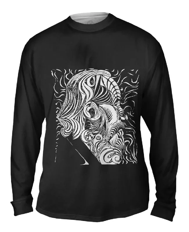 Long-Sleeve-Raglan-M.C.Escher - "Portrait of a Man" (1920)