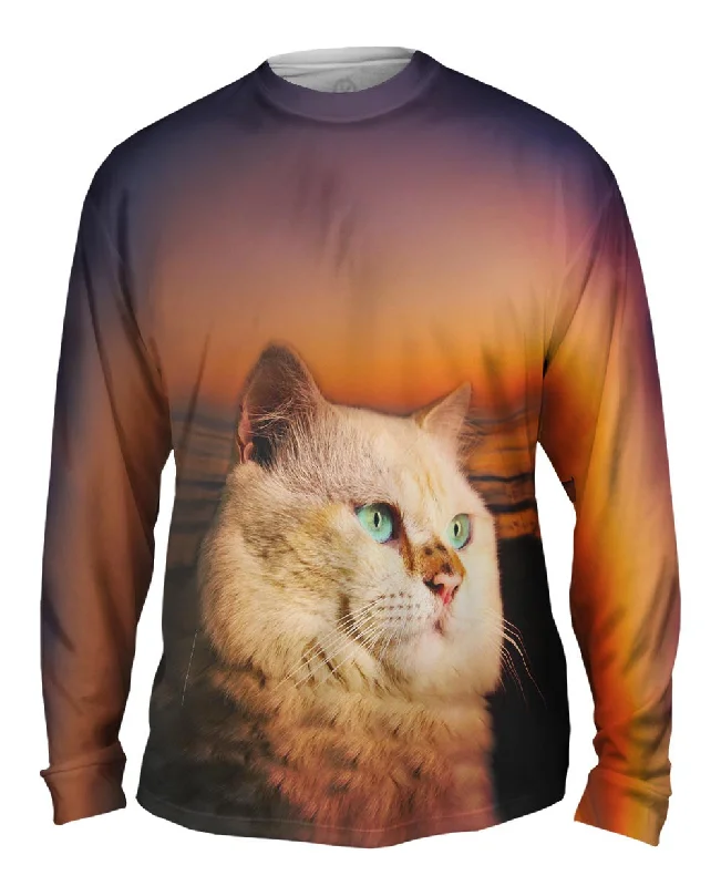 Long-Sleeve-Black-Sunset Persian Cat