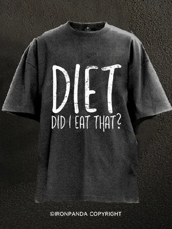 T-Shirt-Punk-DIET Did I Eat That Washed Gym Shirt