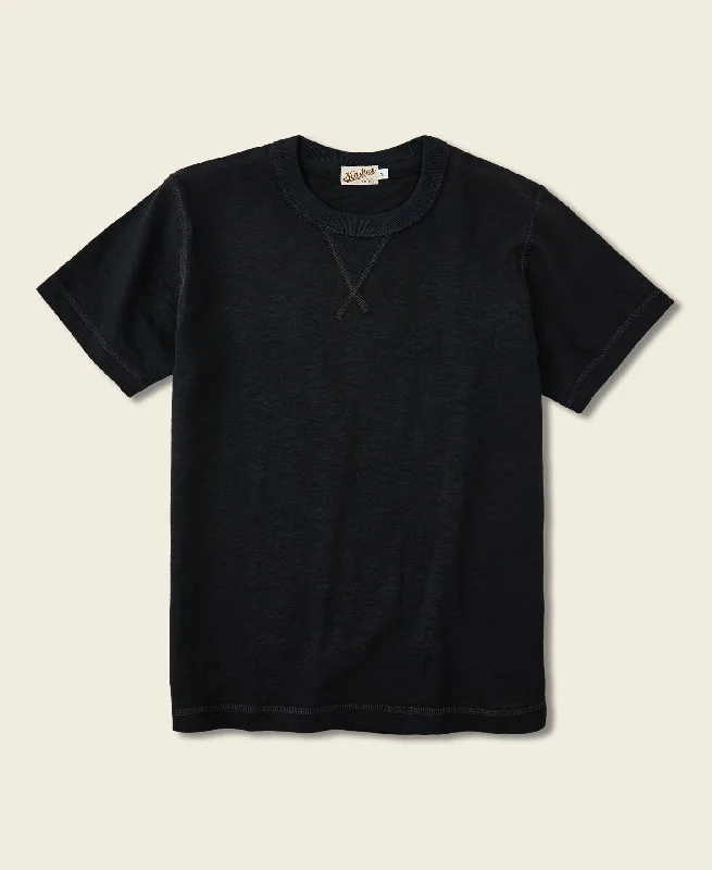 T-Shirt-Couple-10.5 oz US Cotton Tubular Gusset T-Shirt - Black