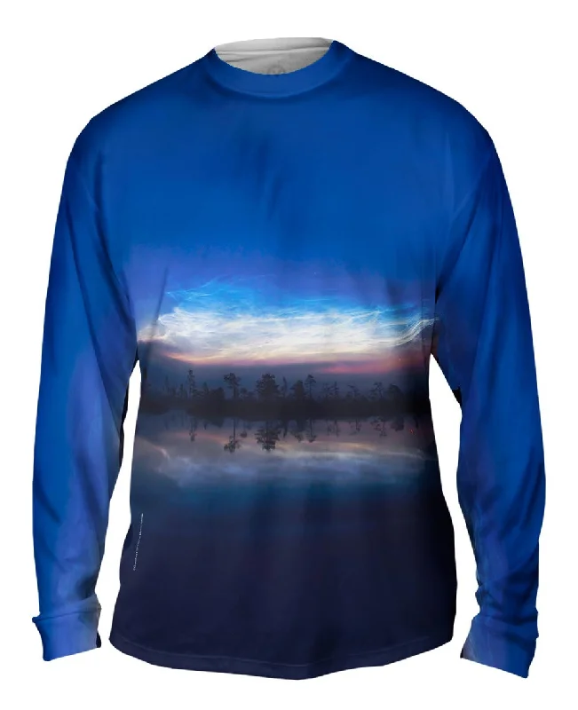 Long-Sleeve-Fleece-Noctilucent Clouds Glowing