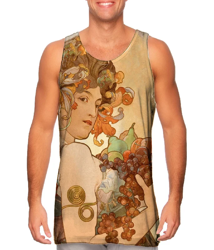 Tank-Top-Classic-Alphonse Mucha - "Fruit" (1897)