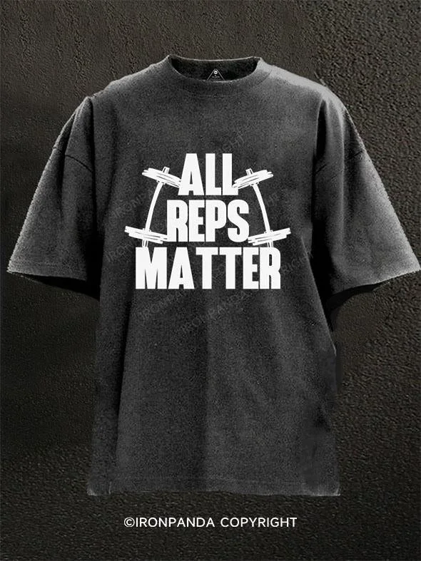 T-Shirt-Performance-All Reps Matter Washed Gym Shirt