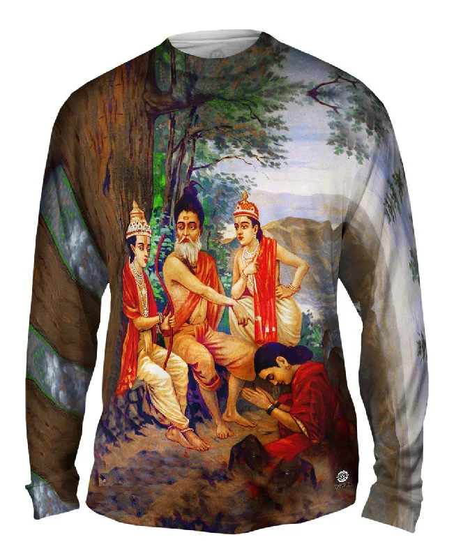 Long-Sleeve-Blue-Raja Ravi Varma - "Release of Ahalya "