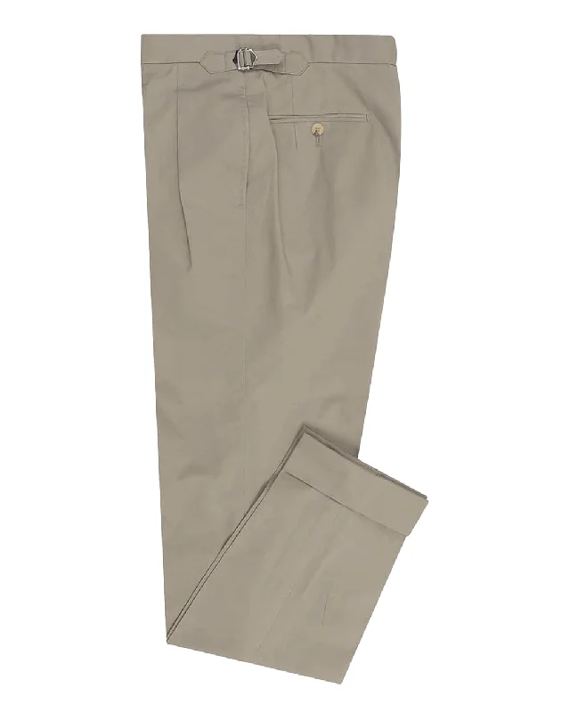 Pants-Daily-Wear-Soft Drab Cotton High Waisted Pant