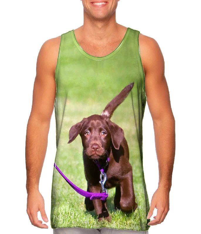 Tank-Top-Vegan-Dog Out For A Walk