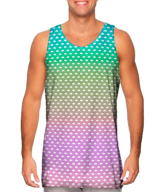 Tank-Top-Green-Cloudy With A Chance Of Color