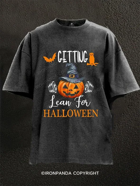 T-Shirt-Checked-GETTING LEAN FOR HALLOWEEN Washed Gym Shirt