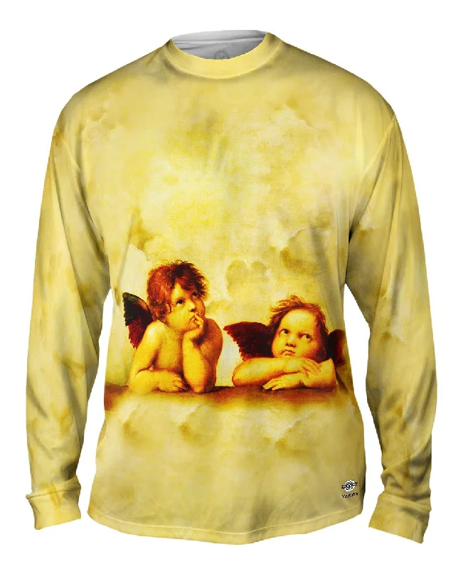 Long-Sleeve-Unisex-Raphael - "Sistine Madonna Group Of Angels"