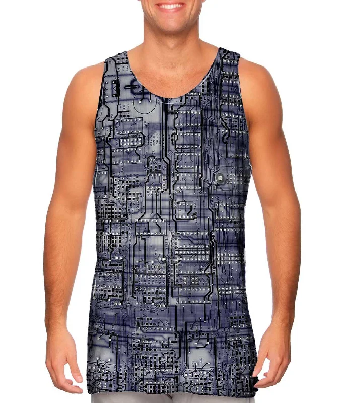 Tank-Top-Outdoor-Circuit Board Purple