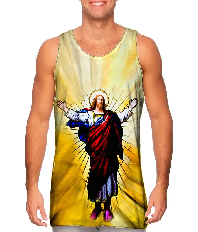 Tank-Top-Gothic-"Stained Glass Christ"