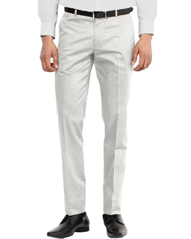 Pants-High-Waisted-Brisbane Moss White Undyed Corduroy