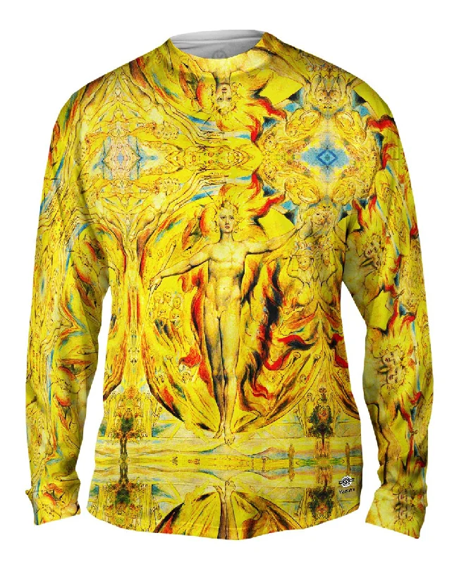 Long-Sleeve-Gym-William Blake - "The Sun at His Eastern Gate" (1816)