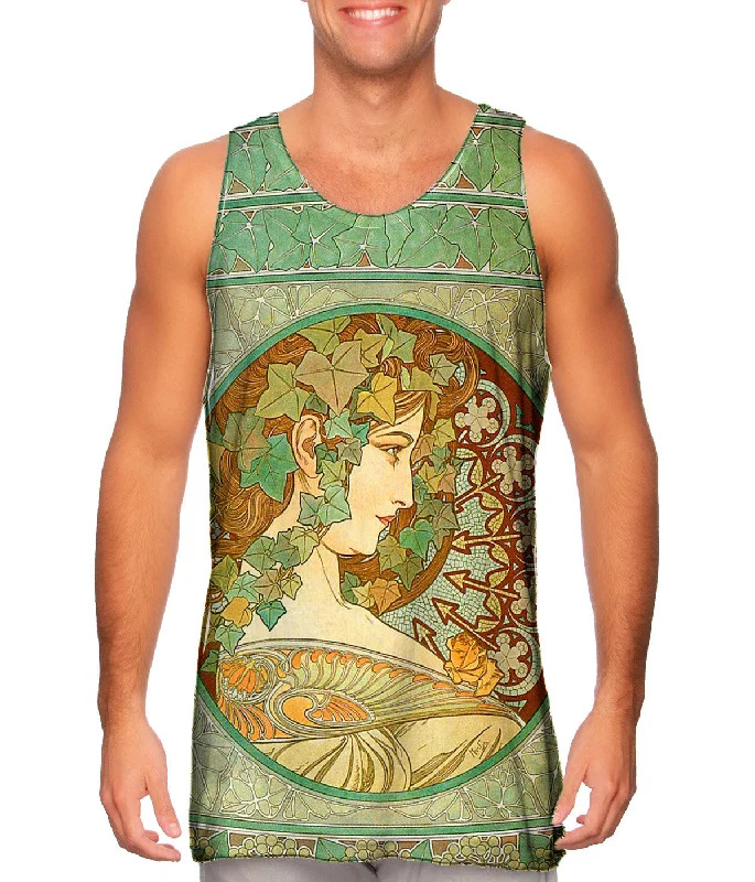 Tank-Top-Hip-Hop-Alphonse Mucha - "Laurel" (1901)