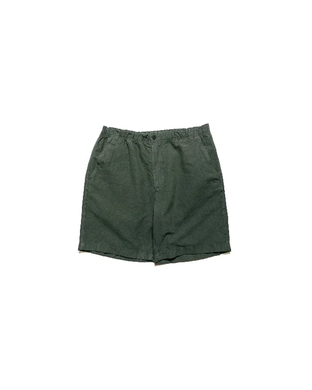 Shorts-College-Norse Projects Ezra Relaxed Cotton Linen Short Spruce Green