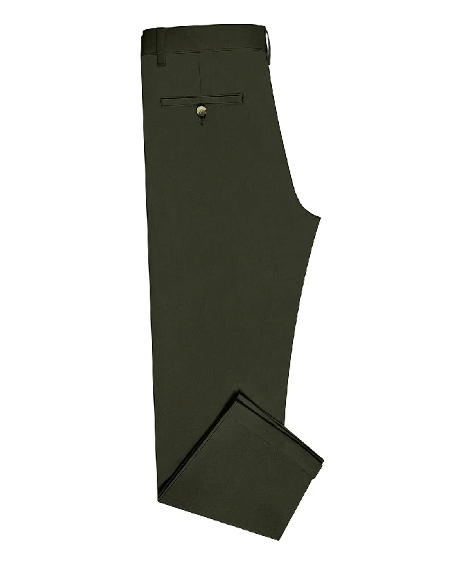 Pants-Track-Genoa Chino Pant Olive Green