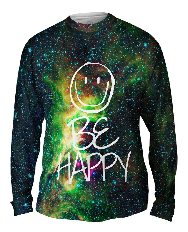 Long-Sleeve-Trendy-Out Of This World Be Happy Space Galaxy