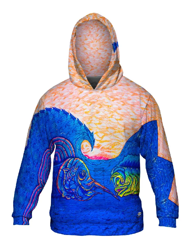 Hoodie-Quick-Dry-Marlin Dolphin Graffiti Art Basel Miami 2013