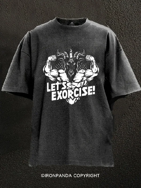 T-Shirt-Surfing-Lets Exorcise Washed Gym Shirt