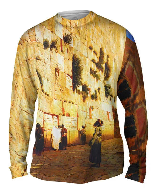 Long-Sleeve-Sweatproof-Jean-Leon Gerome - "Solomons Wall Jerusalem" (1870)