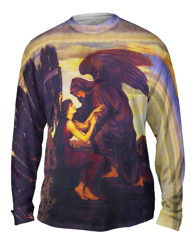 Long-Sleeve-Purple-Evelyn De Morgan - "Angel Of Death" (1890)