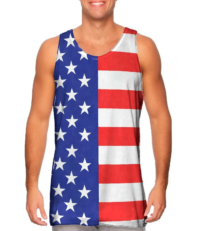 Tank-Top-Purple-American Flag