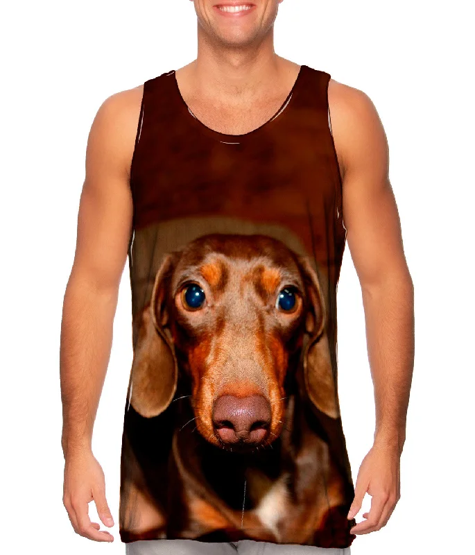 Tank-Top-Muscle-Fit-Dachshund Cuteness