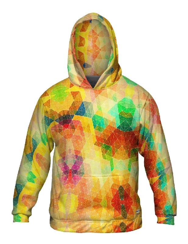 Hoodie-College-Heavy Sunshine Triangle Pattern