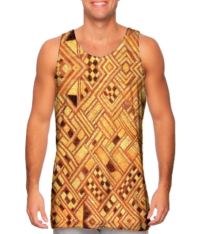 Tank-Top-Thermal-African Tribal Kuba Cloth Wedding Gift